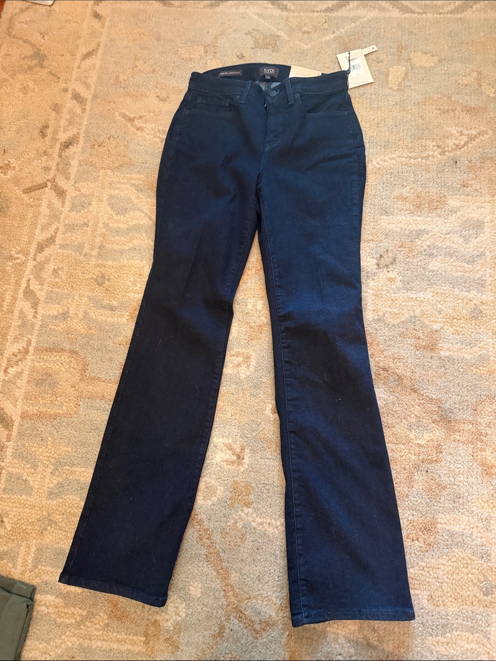 NYDJ Dark Blue Boot Cut Stretch Jeans